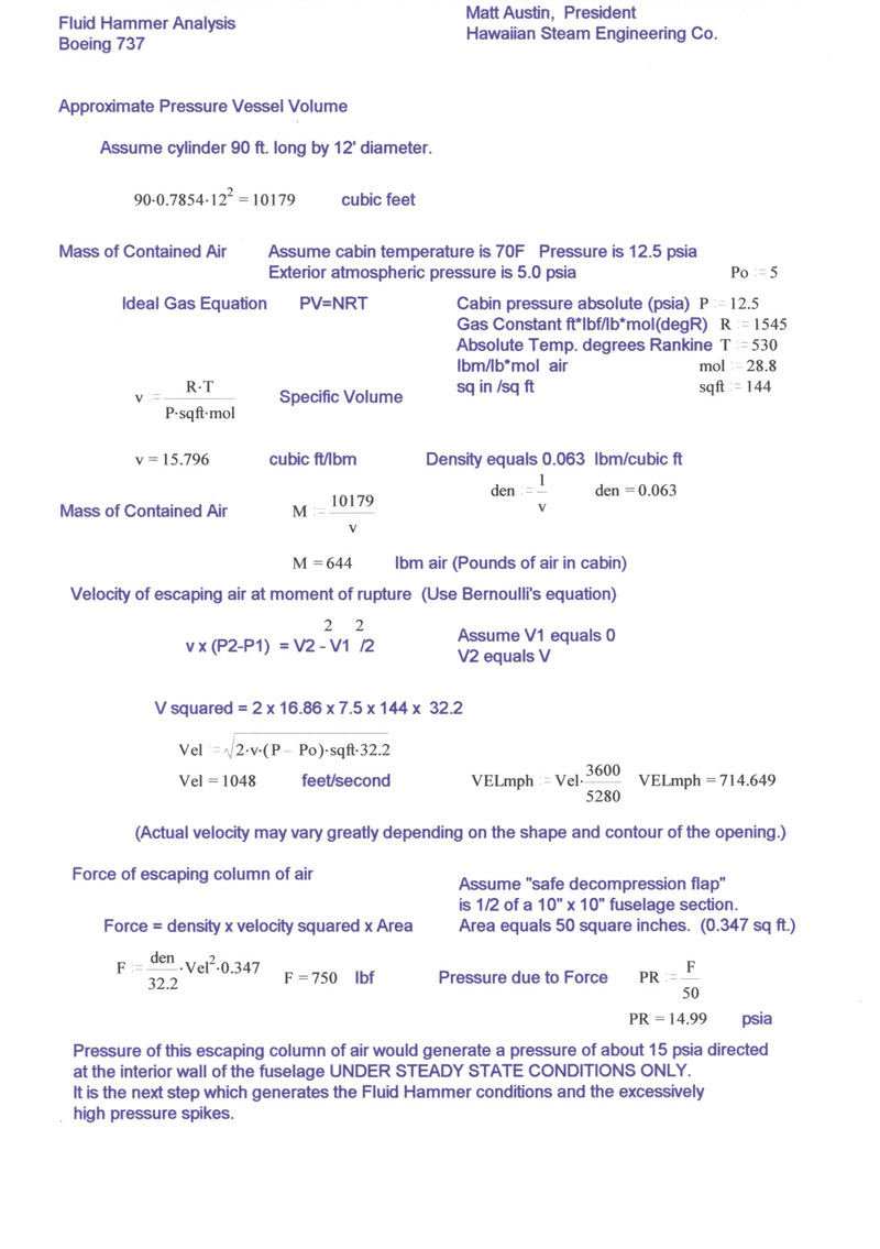 Fluid Hammer Calculations